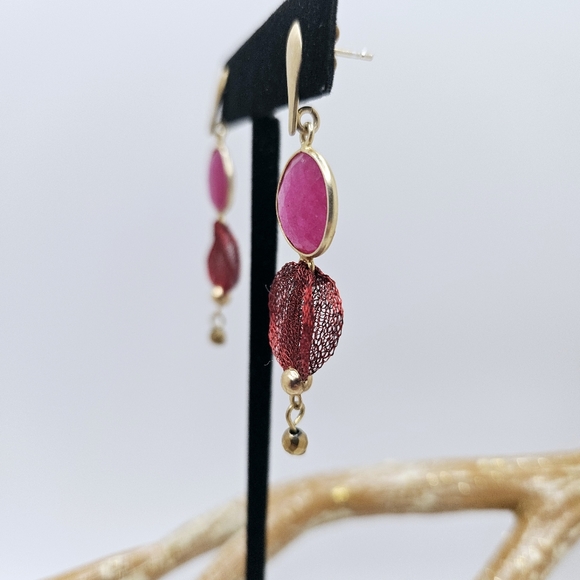 ⭐️ Hand made in Italy natural stone earrings - Picture 5 of 8